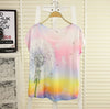 Sea Wind Scenery Print Tops Tee Shirts