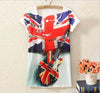 Sea Wind Scenery Print Tops Tee Shirts