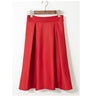 Pleated Midi Skirt High Waist