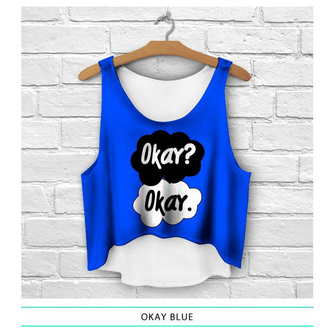 Fashion Tank Tops Loose Cropped
