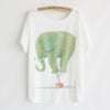 Thin Plus Loose Size Batwing Sleeve T-shirt