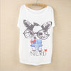 Thin Plus Loose Size Batwing Sleeve T-shirt