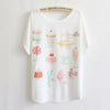 Thin Plus Loose Size Batwing Sleeve T-shirt