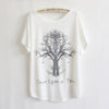 Thin Plus Loose Size Batwing Sleeve T-shirt