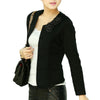 Flower & Bow Decoration Lady Slim Jackets