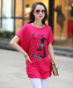 Free & Flexible Printed Lady Loose T-Shirts